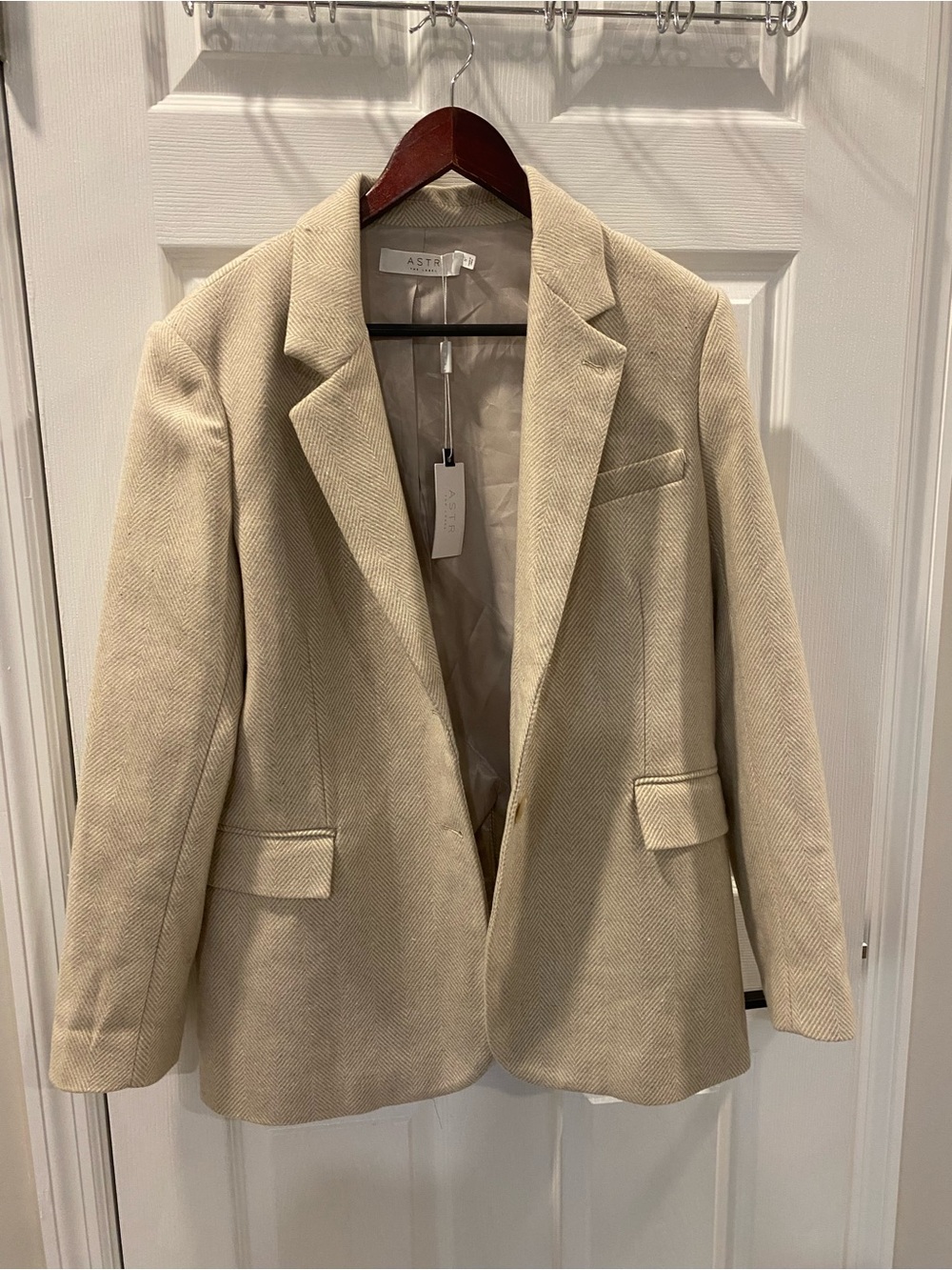 NWT ASTR Cream Tailored Blazer Jacket - Small